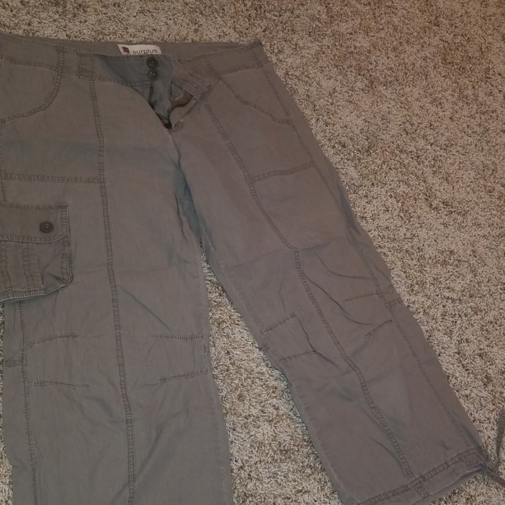 Dark Khaki capris